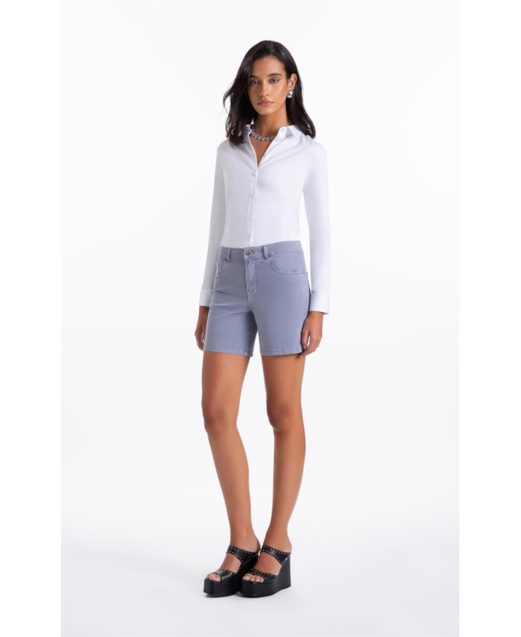 Bermuda Color Twill Power Classic 5 Pockets Blue Vintage