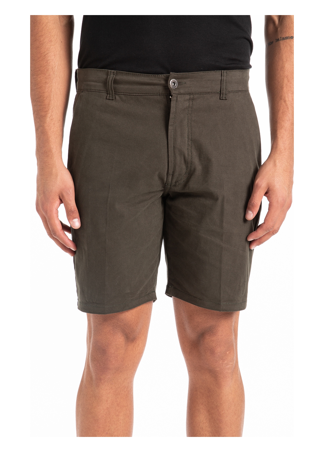 Bermuda Color Twill Power Classic Verde Escuro