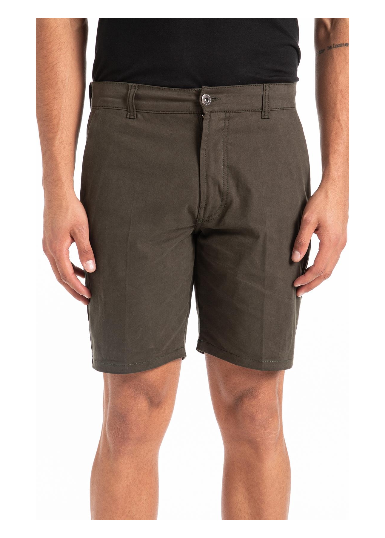 Bermuda Color Twill Power Classic Verde Escuro