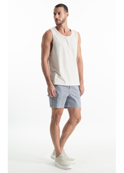 Bermuda Color Twill Power Hawaii Cargo Blue Vintage