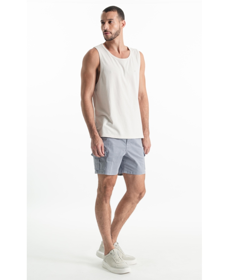 Bermuda Color Twill Power Hawaii Cargo Blue Vintage