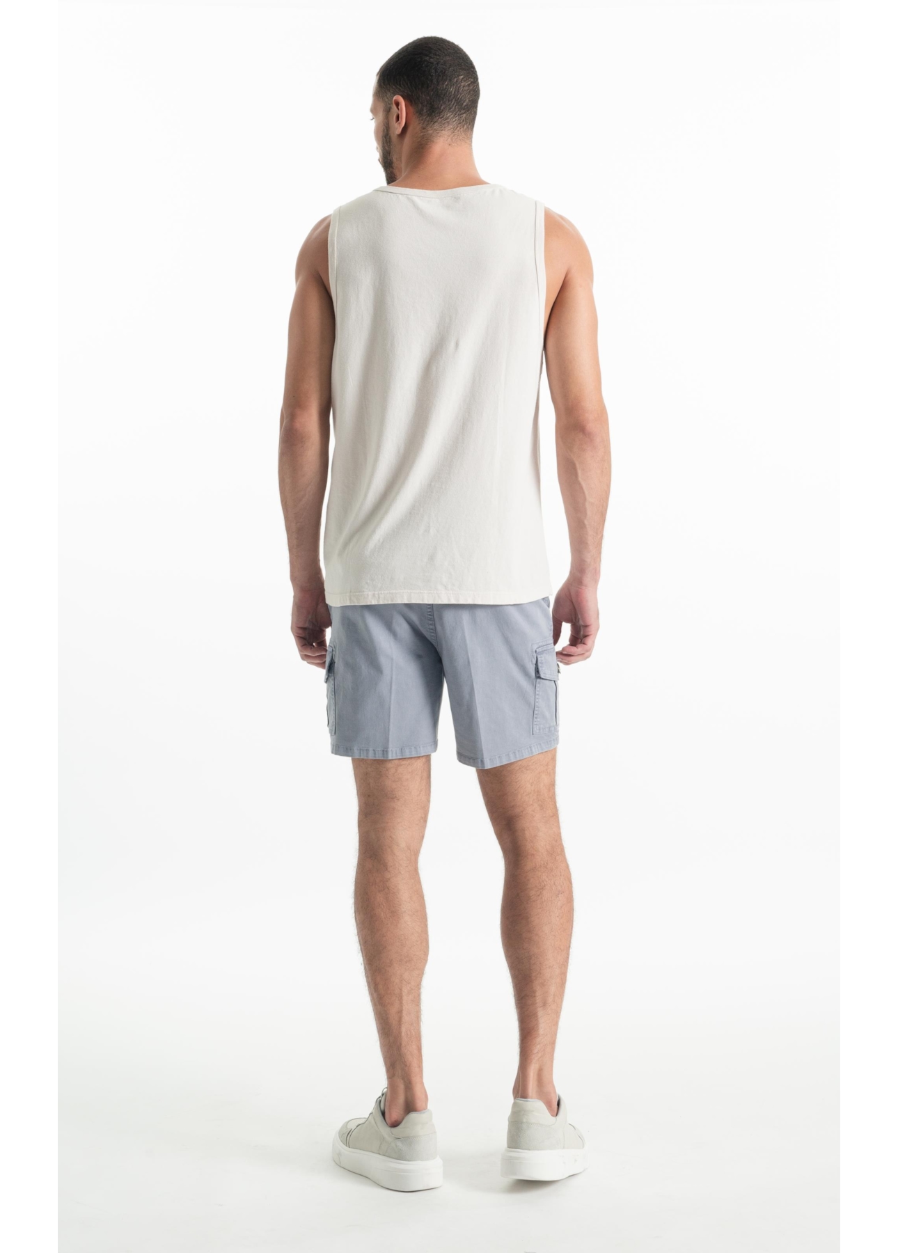 Bermuda Color Twill Power Hawaii Cargo Blue Vintage