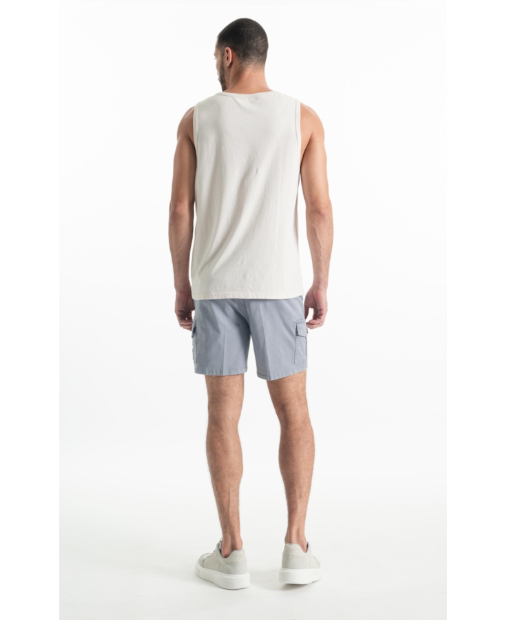 Bermuda Color Twill Power Hawaii Cargo Blue Vintage