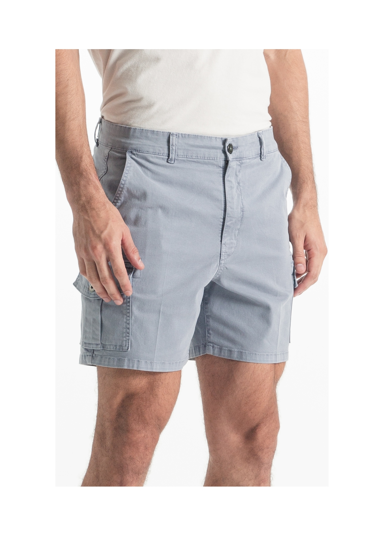 Bermuda Color Twill Power Hawaii Cargo Blue Vintage