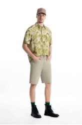 Bermuda Color Twill Power Long Verde Seco