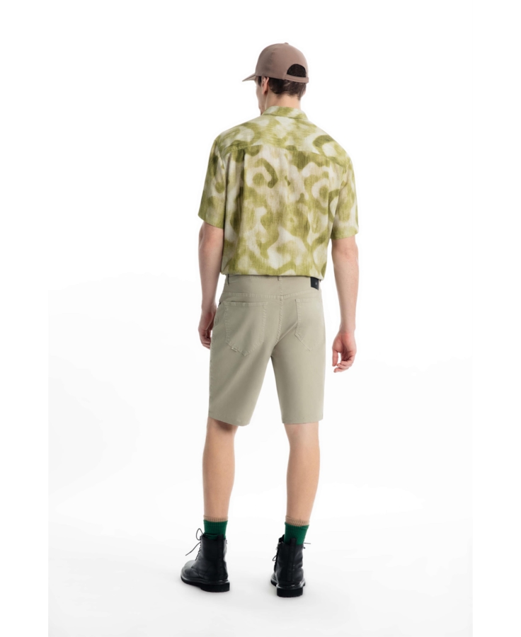 Bermuda Color Twill Power Long Verde Seco
