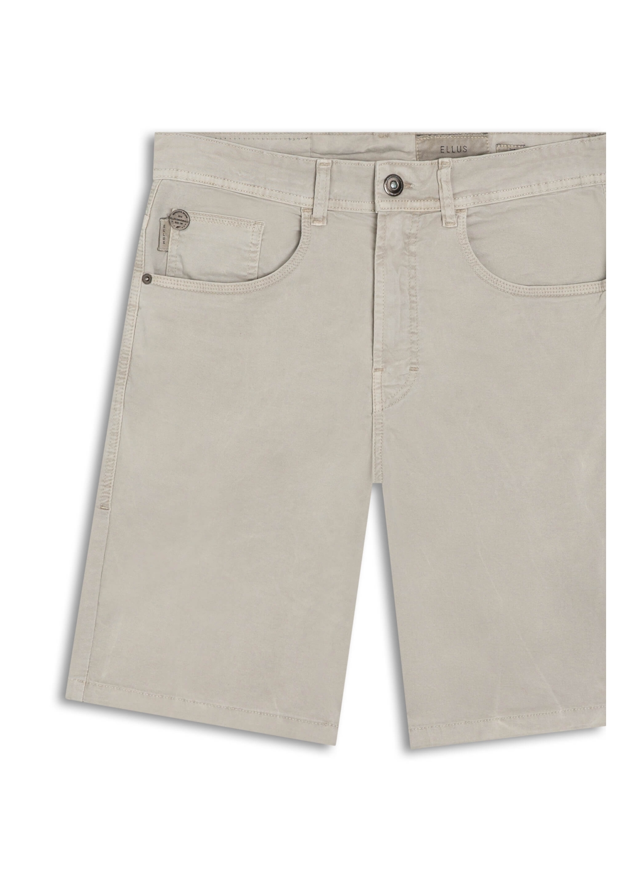 Bermuda Color Twill Power Rock Cinza Claro