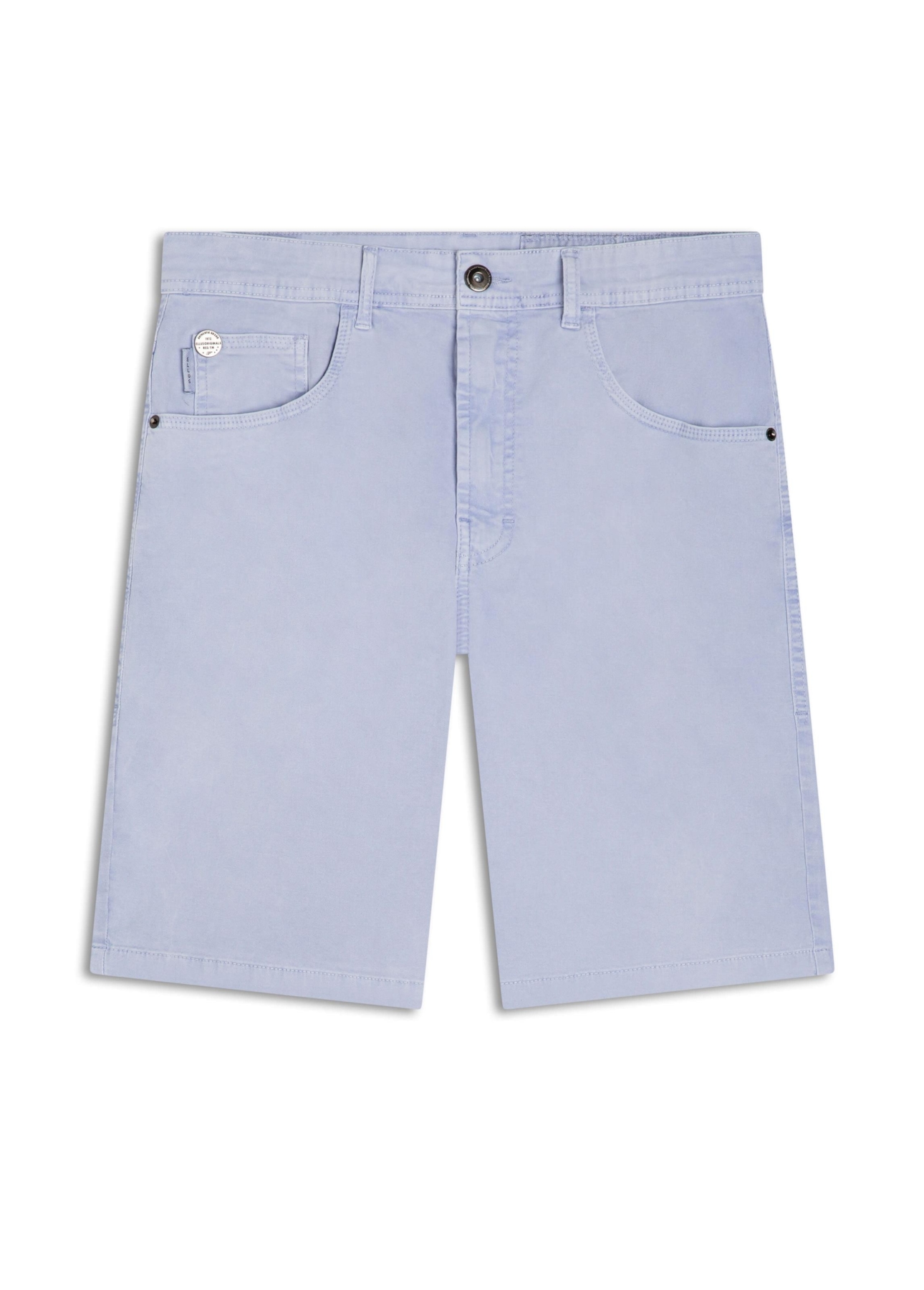 Bermuda Color Twill Power Rock Marble Wash Azul Claro