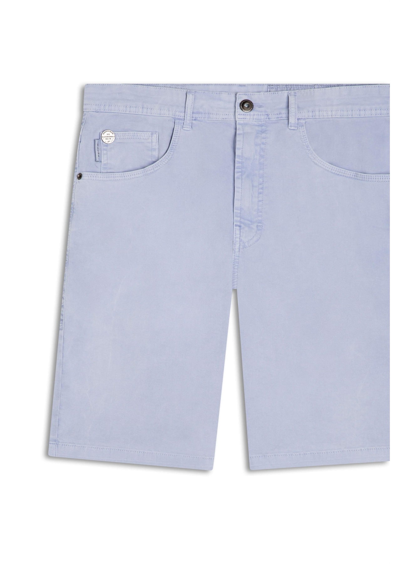 Bermuda Color Twill Power Rock Marble Wash Azul Claro