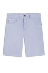 Bermuda Color Twill Power Rock Marble Wash Azul Claro