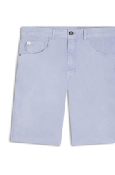 Bermuda Color Twill Power Rock Marble Wash Azul Claro