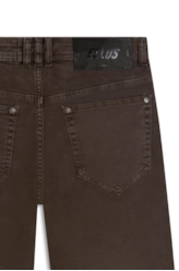 Bermuda Color Twill Power Rock Marrom Escuro