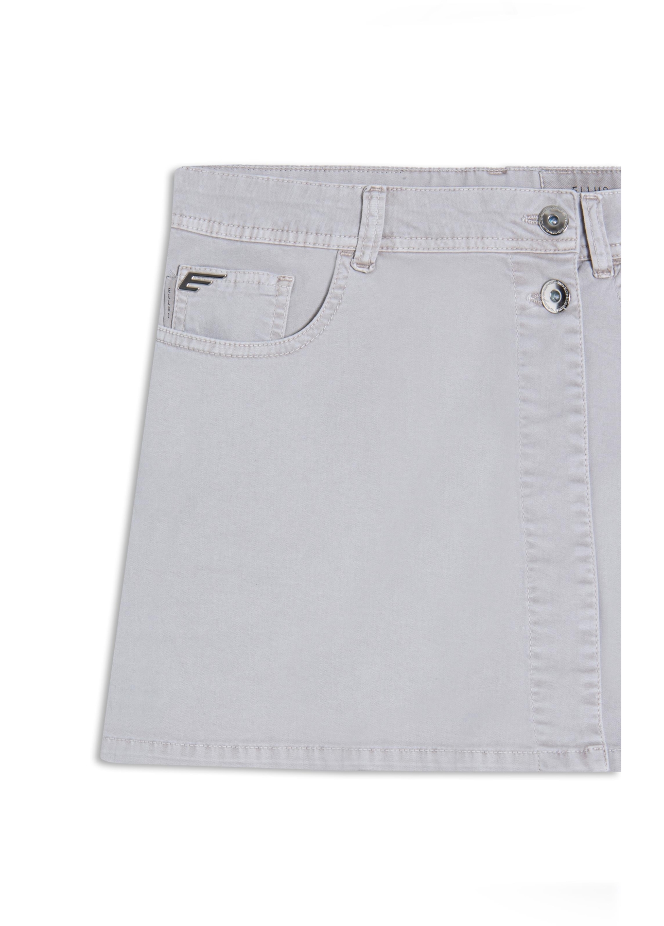 Bermuda Color Twill Power Shorts Saia Transpas Silver