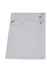 Bermuda Color Twill Power Shorts Saia Transpas Silver