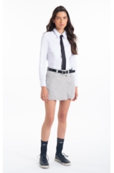 Bermuda Color Twill Power Shorts Saia Transpas Silver