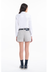 Bermuda Color Twill Power Shorts Saia Transpas Silver