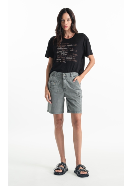 Bermuda Color Twill Power Skate Cargo Verde Oliva