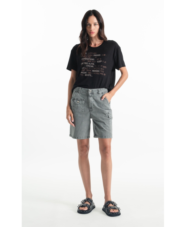 Bermuda Color Twill Power Skate Cargo Verde Oliva