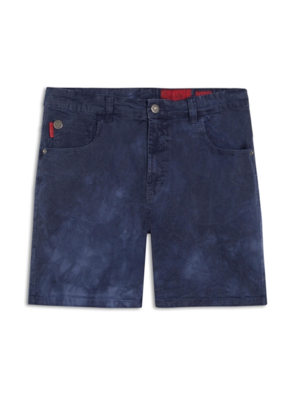 Bermuda Color Twill Power Tie Dye Dark Navy