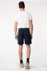 Bermuda Color Twill Power Tie Dye Dark Navy