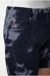 Bermuda Color Twill Power Tie Dye Dark Navy