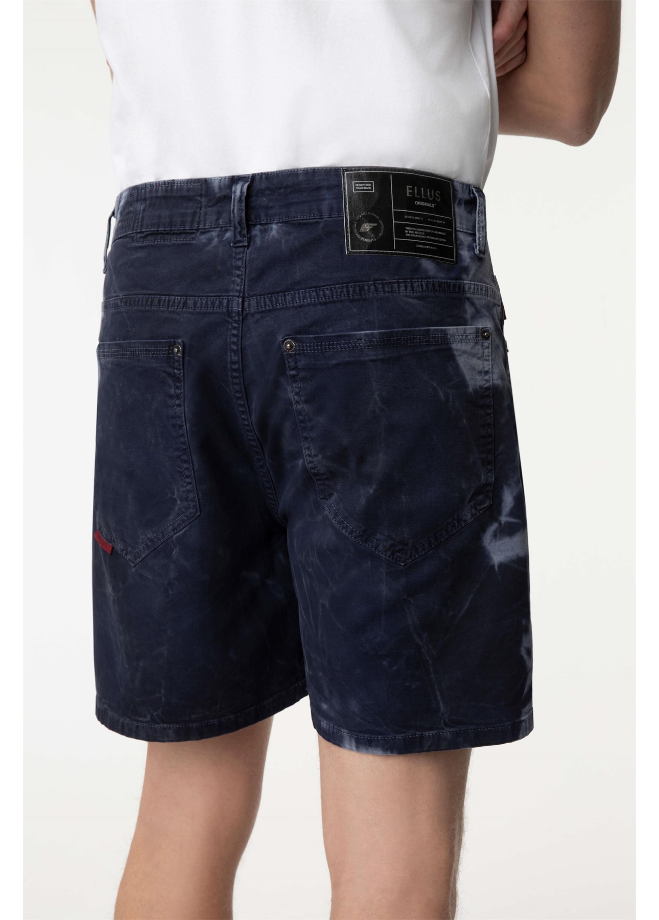 Bermuda Color Twill Power Tie Dye Dark Navy