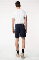 Bermuda Color Twill Power Tie Dye Dark Navy