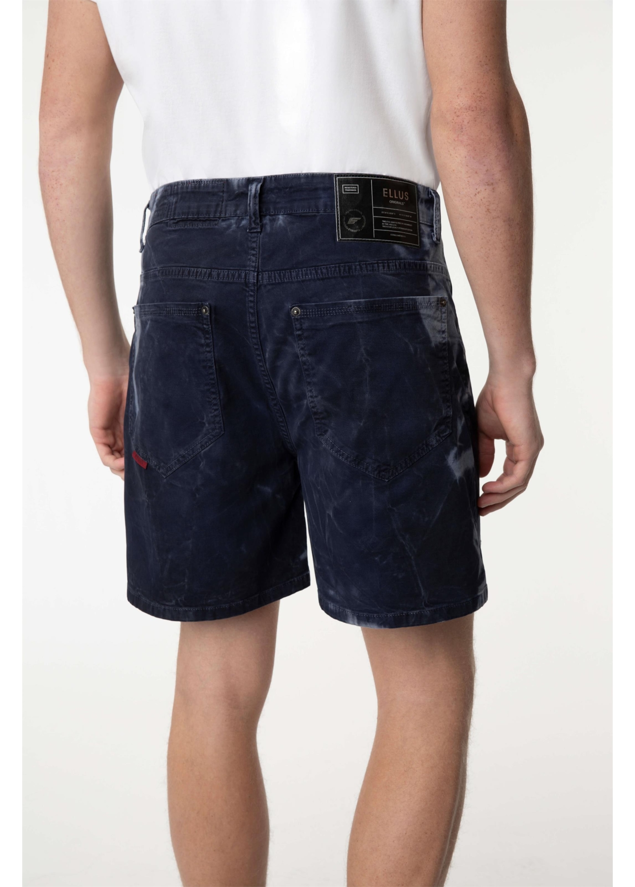 Bermuda Color Twill Power Tie Dye Dark Navy