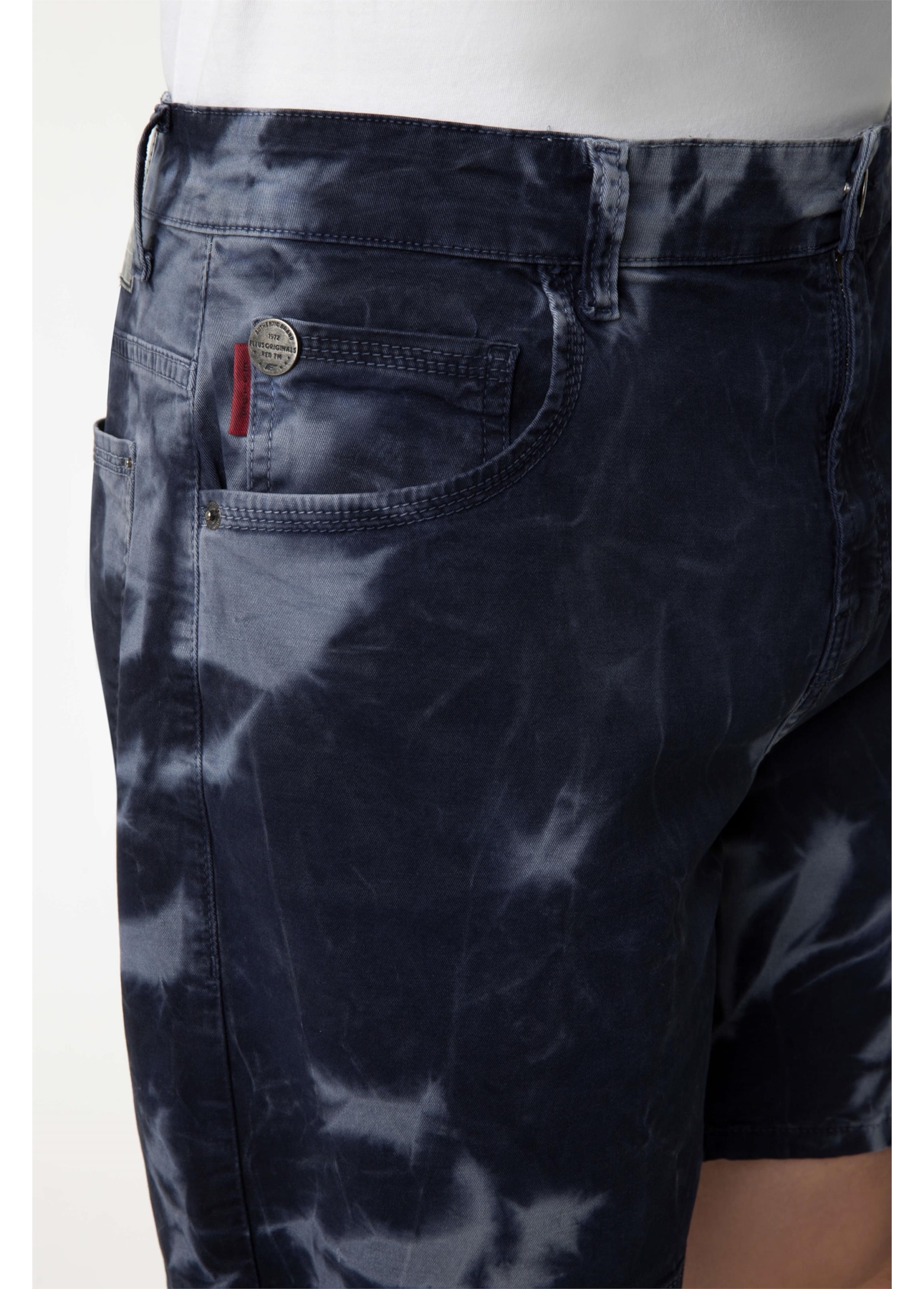 Bermuda Color Twill Power Tie Dye Dark Navy