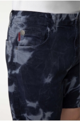 Bermuda Color Twill Power Tie Dye Dark Navy