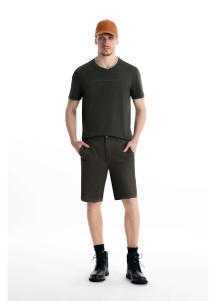Bermuda Color Twill Power Verde Escuro