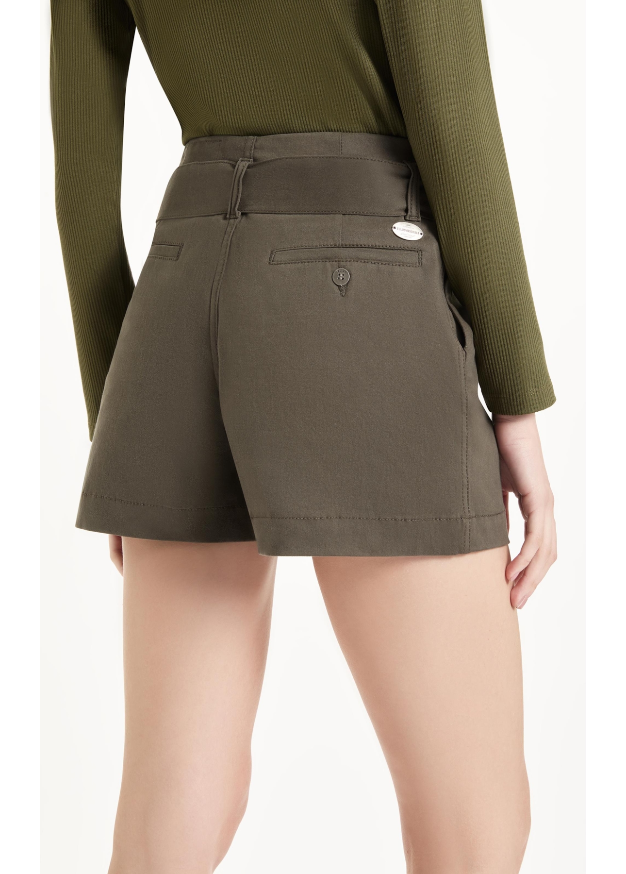 Bermuda Color Twill Power Verde Escuro
