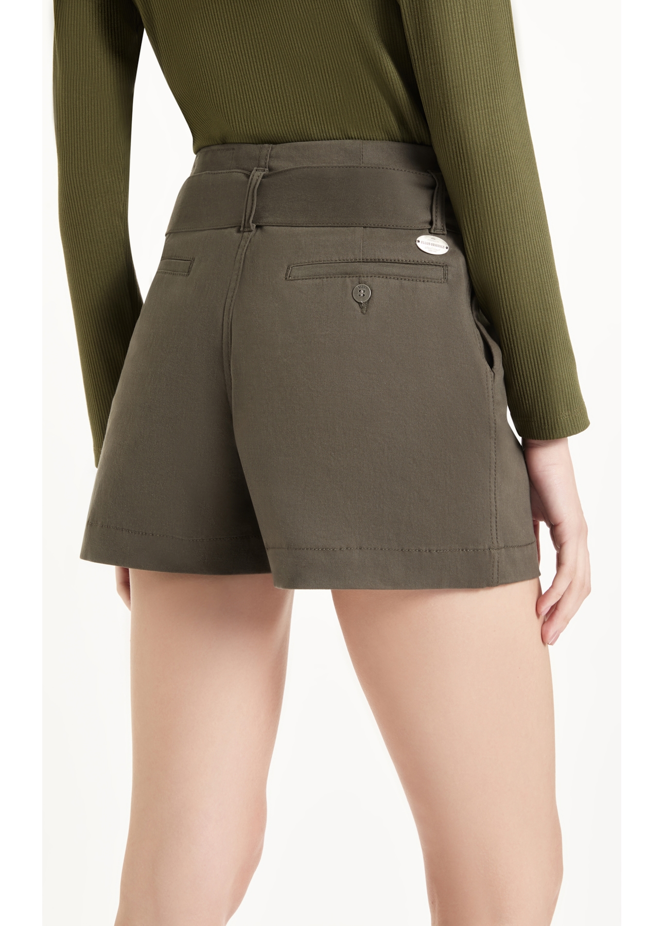 Bermuda Color Twill Power Verde Escuro