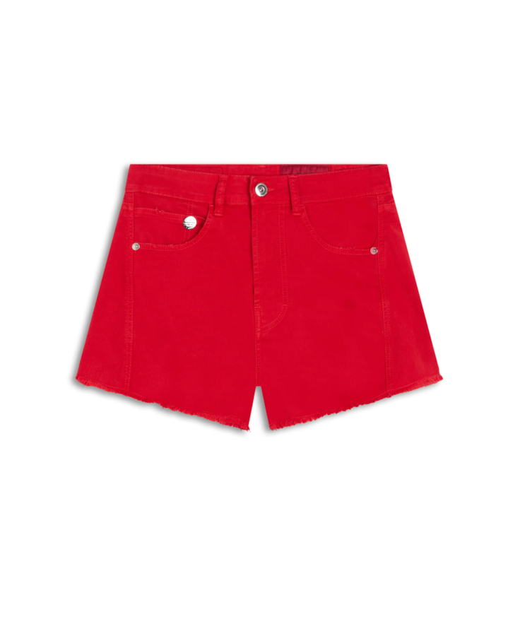 Bermuda Color x Fit Ii (Boyish) Deslocado Vermelho Vivo