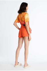 Bermuda Cotton Spandex Laranja