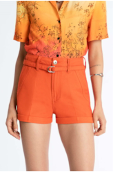 Bermuda Cotton Spandex Laranja
