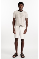 Bermuda Cotton Texture Ellus Classic Off White