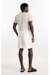 Bermuda Cotton Texture Ellus Classic Off White