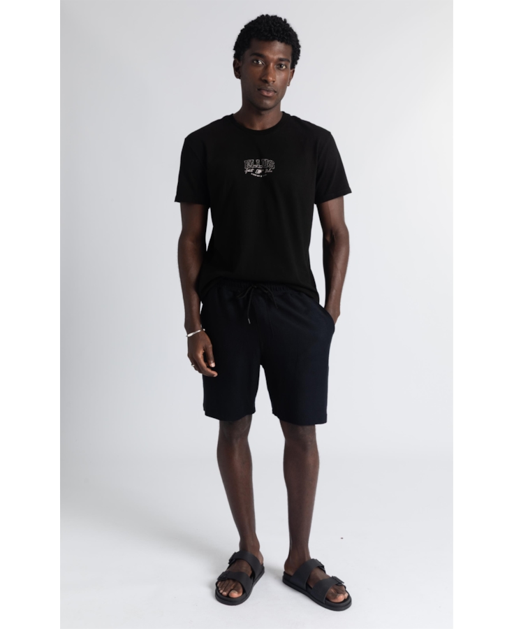 Bermuda Cotton Texture Ellus Classic Preto