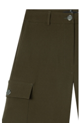 Bermuda Crepe Way Faca Skate Musgo