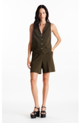 Bermuda Crepe Way Faca Skate Musgo