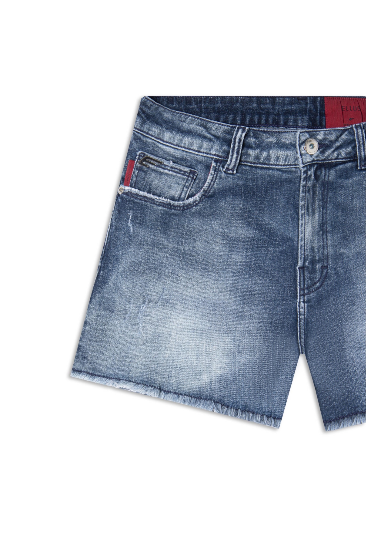 Bermuda Dark Forest Elastic Evase 5 Pockets Lav.  Escuro C/ Foan