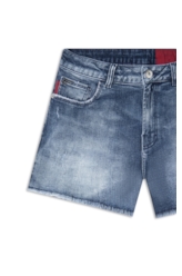 Bermuda Dark Forest Elastic Evase 5 Pockets Lav.  Escuro C/ Foan