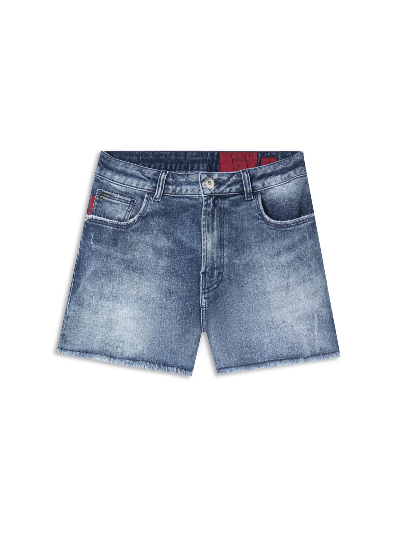 Bermuda Dark Forest Elastic Evase 5 Pockets Lav.  Escuro C/ Foan