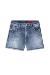 Bermuda Dark Forest Elastic Evase 5 Pockets Lav.  Escuro C/ Foan