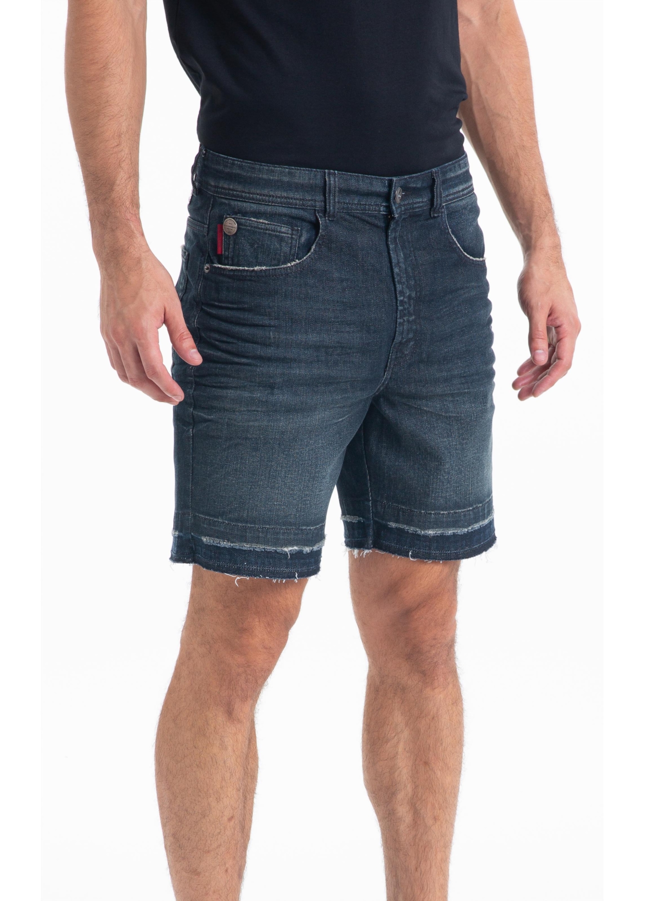Bermuda Dark Forest Elastic Hawaii 5 Pockest Lav.Escuro C/ 3d+jato