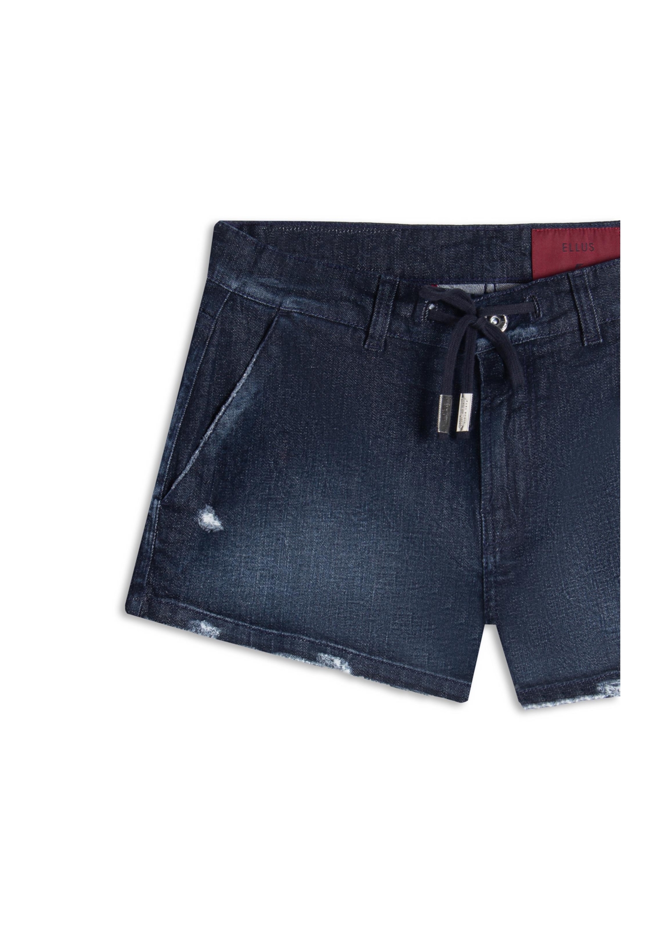 Bermuda Dark Forest Elastic (Preppy) b Faca Lav. Escuro C/ Craqulado