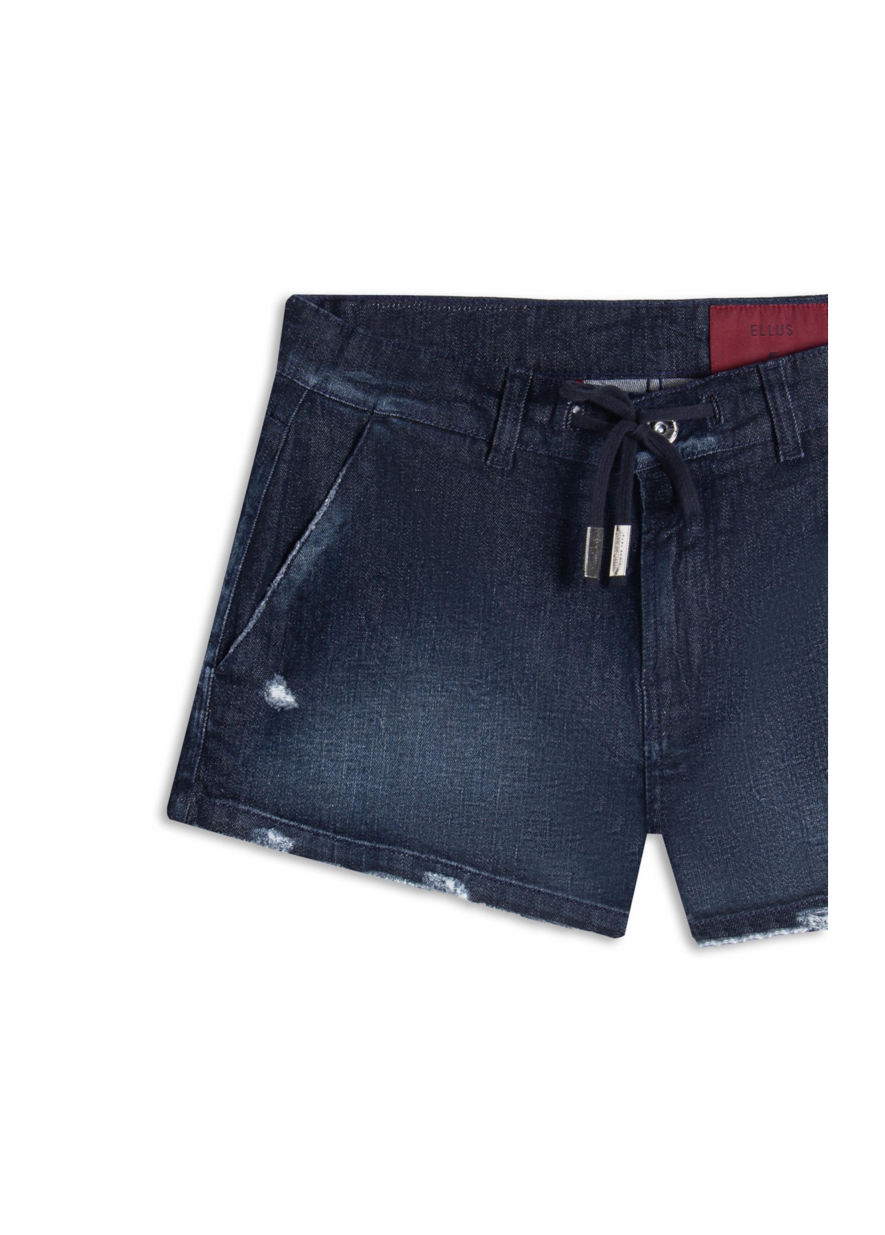 Bermuda Dark Forest Elastic (Preppy) b Faca Lav. Escuro C/ Craqulado
