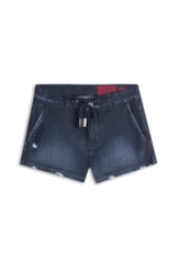 Bermuda Dark Forest Elastic (Preppy) b Faca Lav. Escuro C/ Craqulado