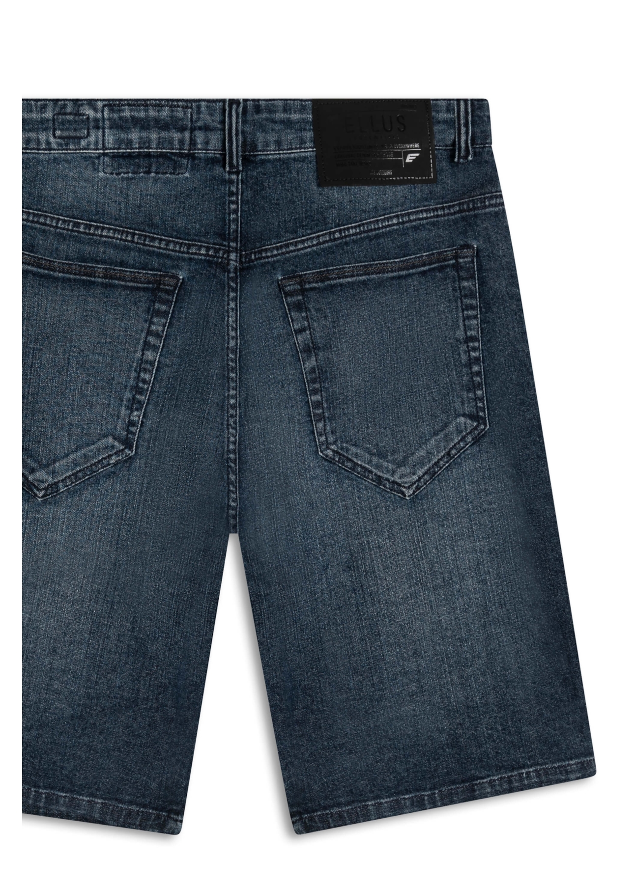 Bermuda Dark Indigo Elastic Escuro C/ Grampos